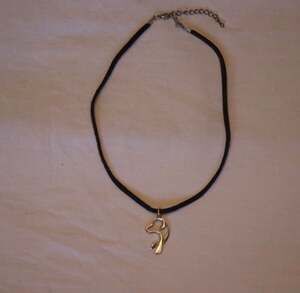 Sterling Silver Greyhound / Whippet Silhouette Pendant on Black Cord Necklace